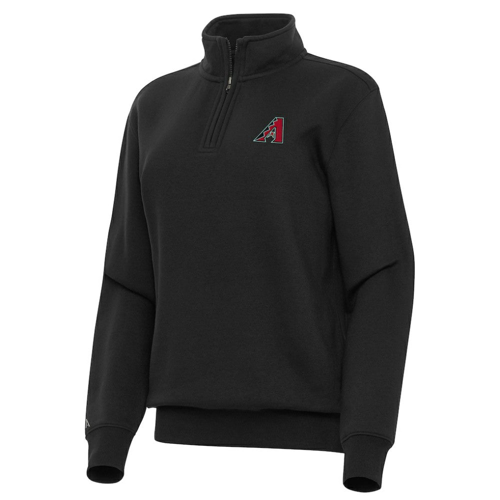 Arizona Diamondbacks Antigua Women's Victory Quarter-Zip Sweatshirt - Black - MLB Online