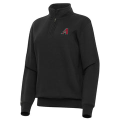 Arizona Diamondbacks Antigua Women's Victory Quarter-Zip Sweatshirt - Black - MLB Online