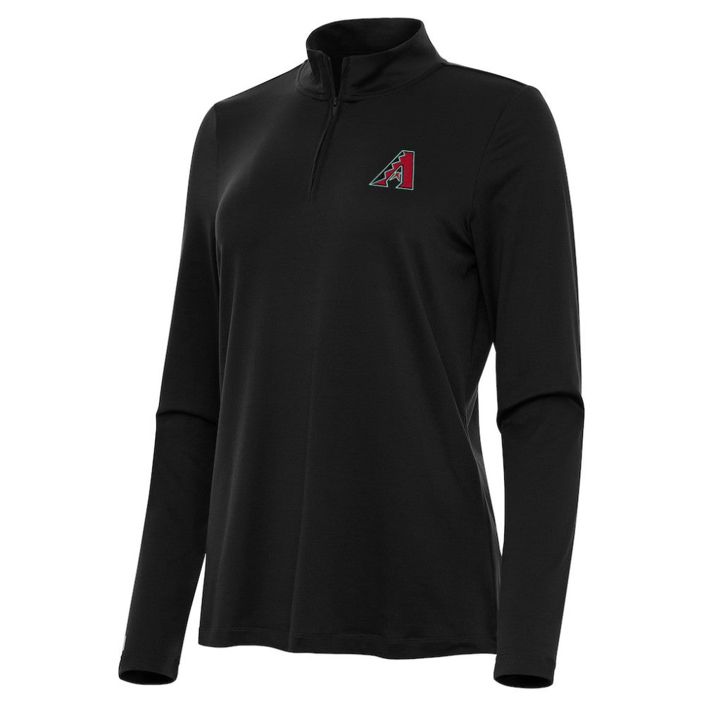 Arizona Diamondbacks Antigua Women's Reprocess Quarter-Zip Top - Black - MLB Online