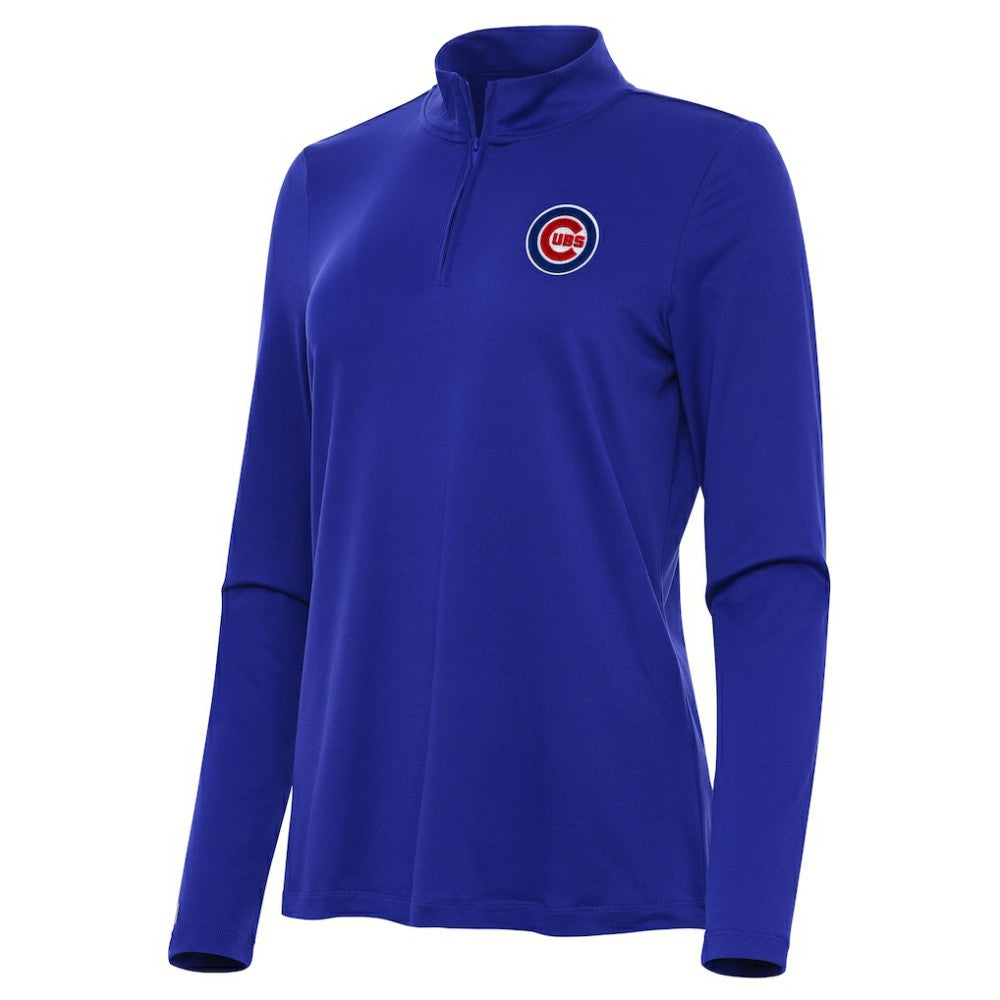 Chicago Cubs Antigua Women's Reprocess Quarter-Zip Top - Royal - MLB Online