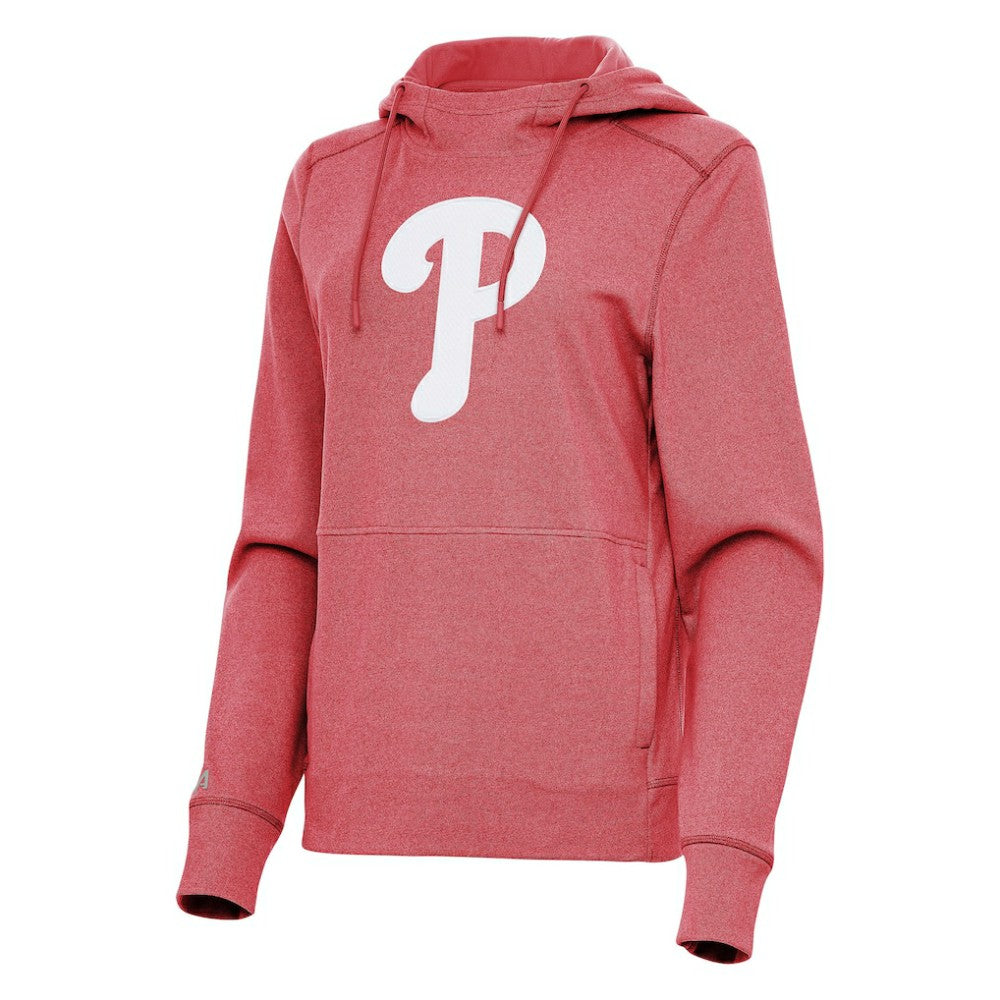 Philadelphia Phillies Antigua Women's Justice Pullover Hoodie - Heather Red - MLB Online