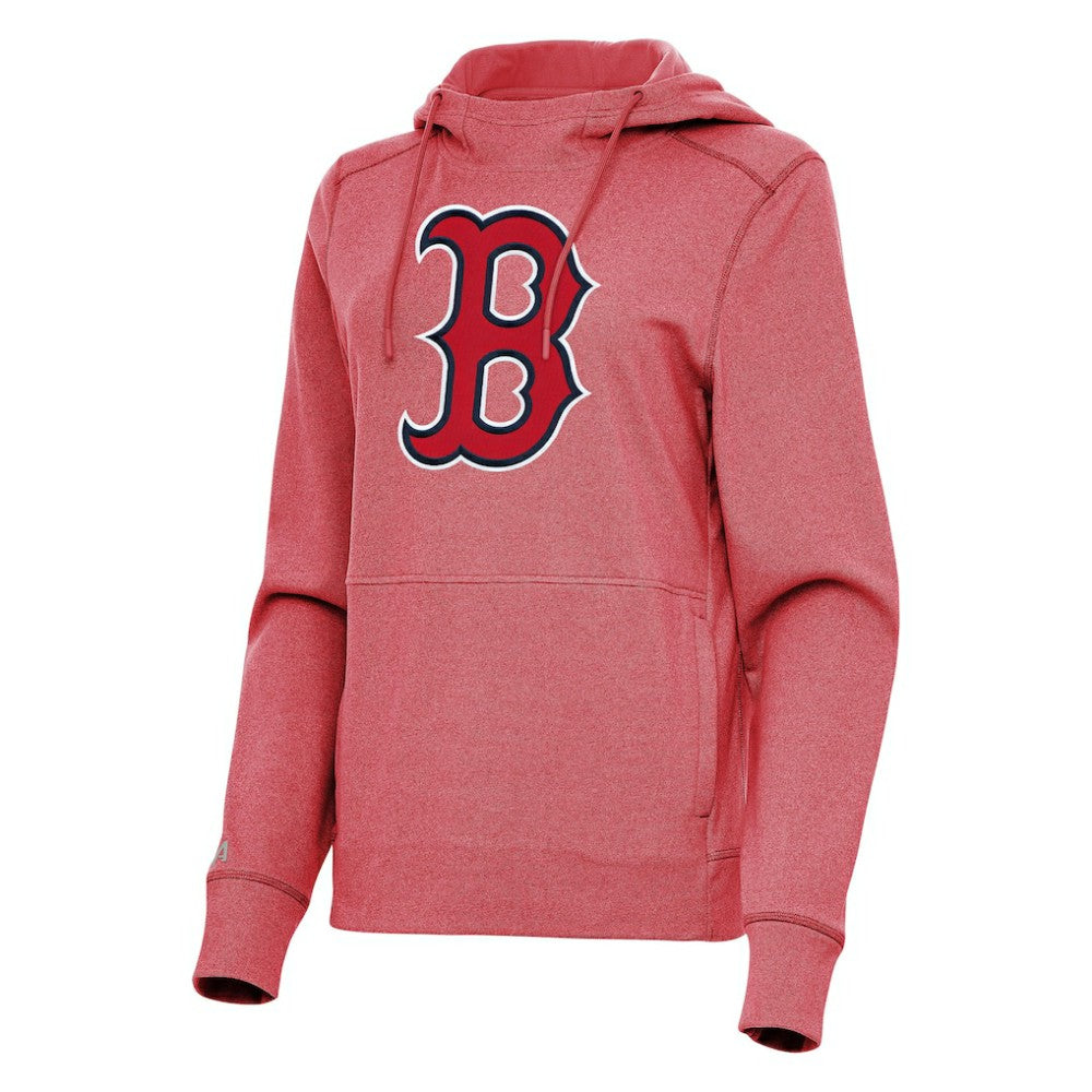 Boston Red Sox Antigua Women's Justice Pullover Hoodie - Heather Red - MLB Sale