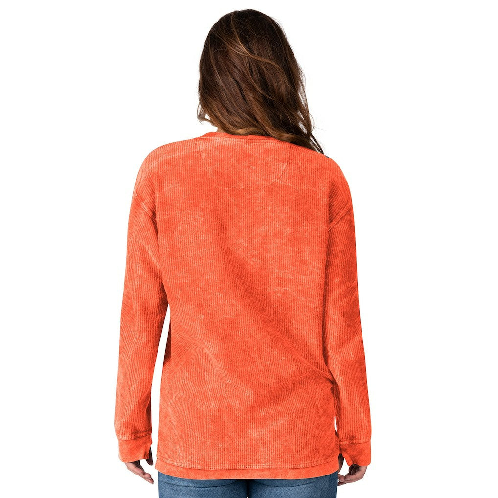 Cleveland Browns G-III 4Her by Carl Banks Women's Comfy Cord Pullover Sweatshirt Orange