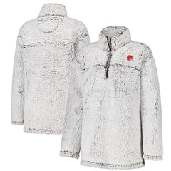 Cleveland Browns G-III 4Her by Carl Banks Women's Sherpa Full-Zip Jacket Gray
