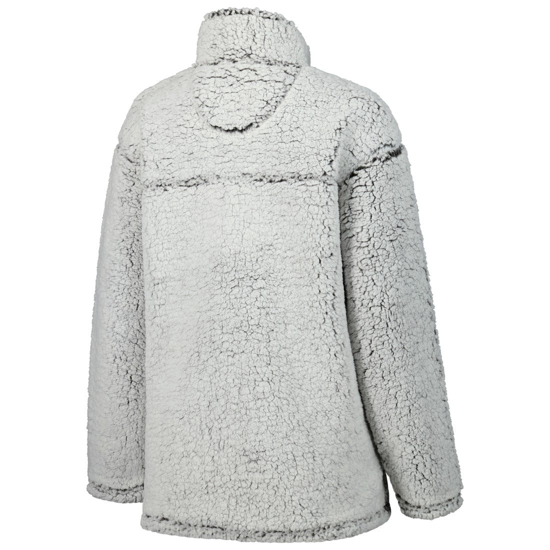 Houston Texans G-III 4Her by Carl Banks Women's Sherpa Quarter-Zip Jacket Gray