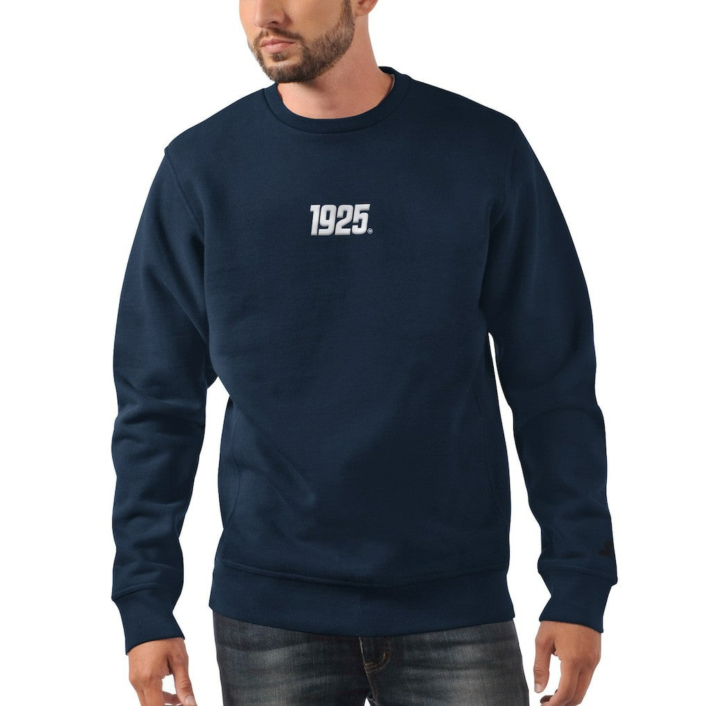 New York Giants Starter 1925 Collection Long Sleeve Pullover Sweatshirt Navy