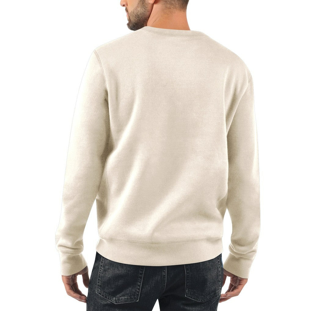 New York Giants Starter 1925 Collection Long Sleeve Pullover Sweatshirt Oatmeal
