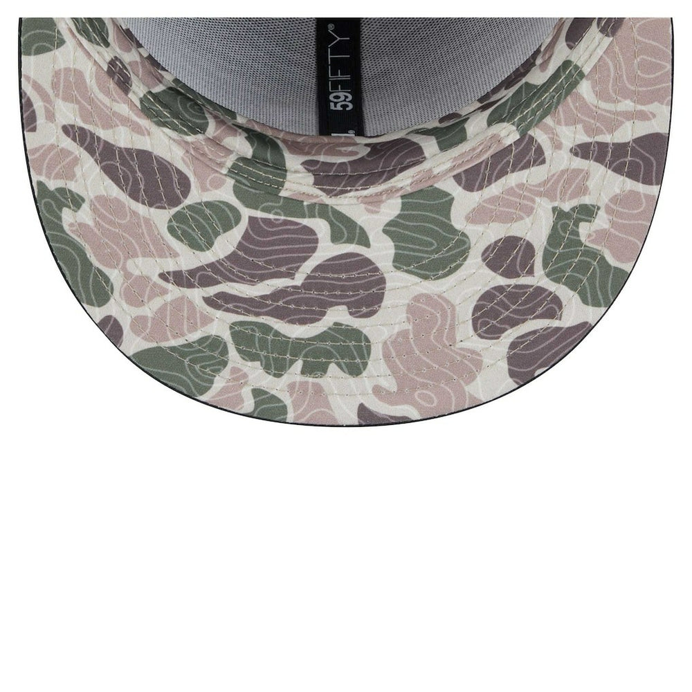 Philadelphia 76ers Camo Print UV 59FIFTY Fitted Hat Black | New Era