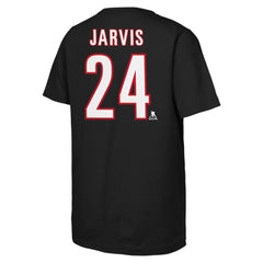 Seth Jarvis Carolina Hurricanes Youth Player Name & Number T-Shirt - Black - NHL 201691932