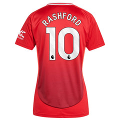 Marcus Rashford Manchester United Women's 2024/25 Home Replica Player Jersey Red - Adidas outlet