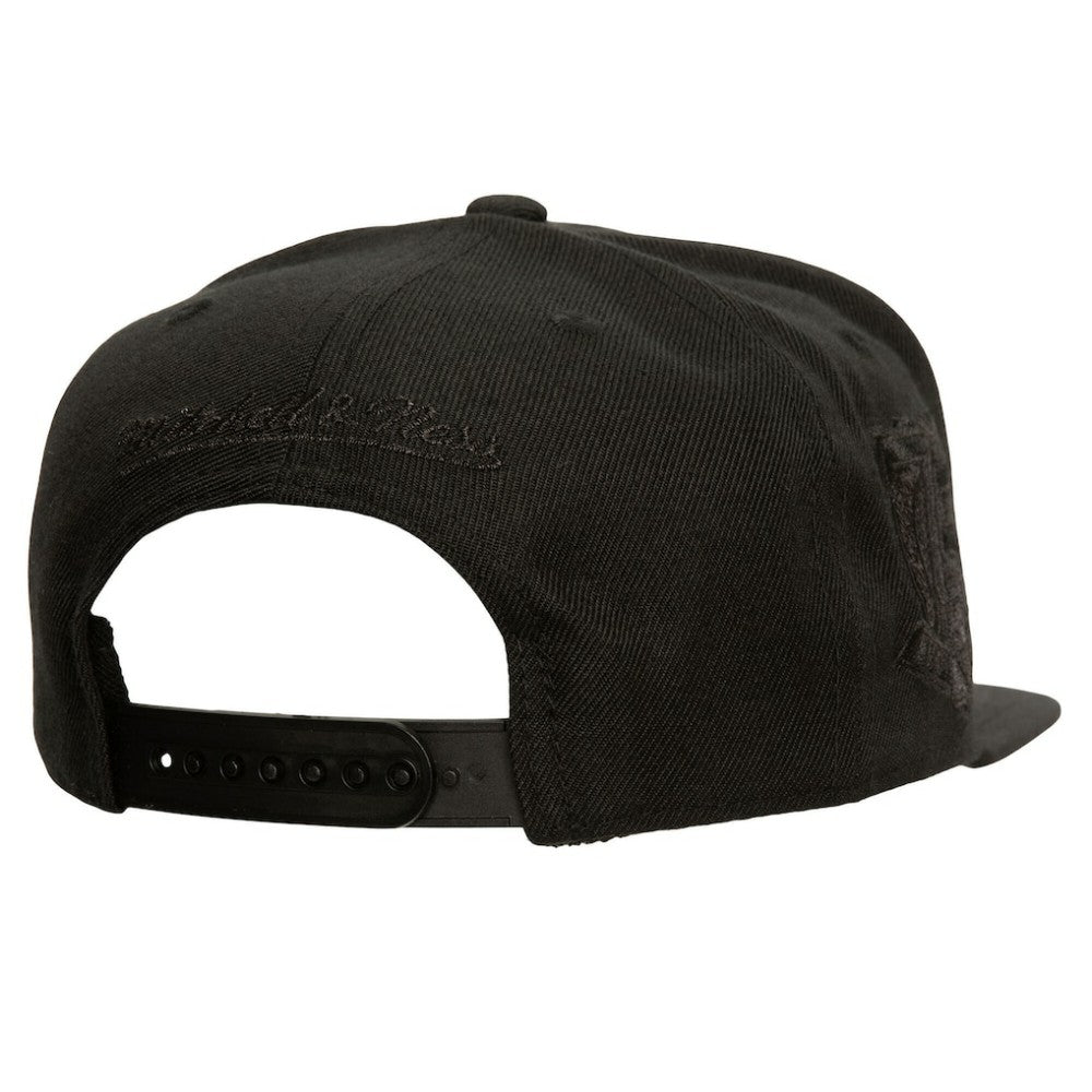 New York Rangers Mitchell & Ness Soul Strike Pearl Tonal Snapback Hat - Black - NHL 201692979