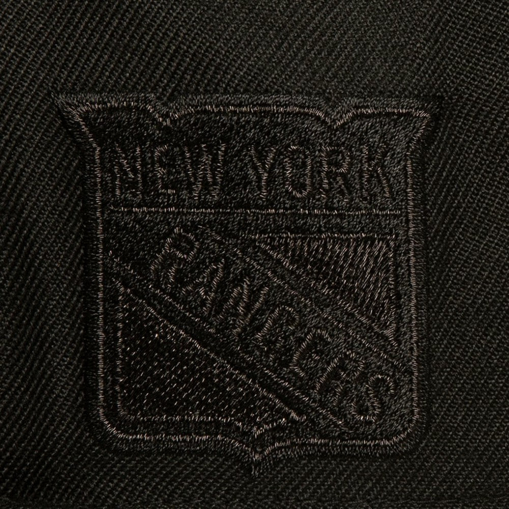 New York Rangers Mitchell & Ness Soul Strike Pearl Tonal Snapback Hat - Black - NHL 201692979