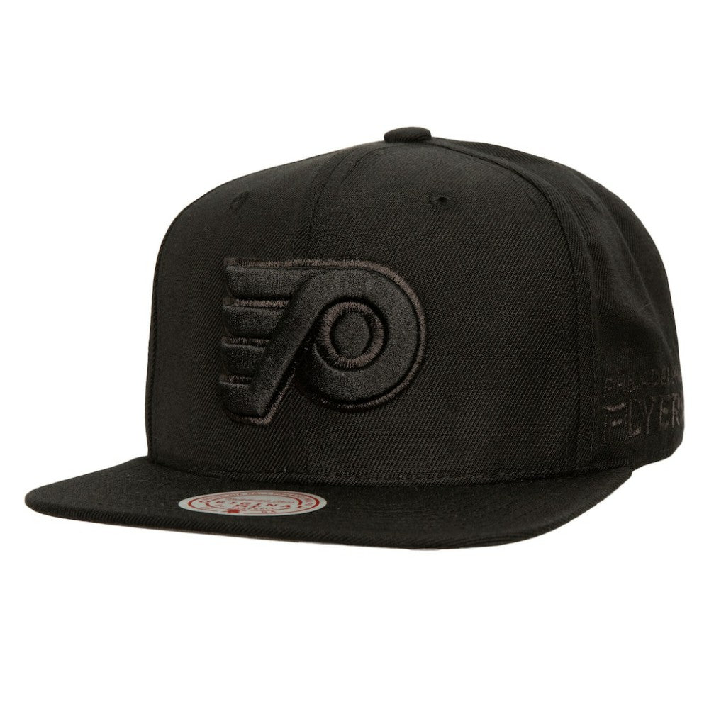 Philadelphia Flyers Mitchell & Ness Soul Strike Pearl Tonal Snapback Hat - Black - NHL 201692980