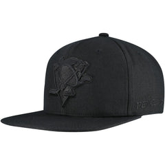 Pittsburgh Penguins Mitchell & Ness Soul Strike Pearl Tonal Snapback Hat - Black - NHL 201692981