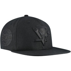 Pittsburgh Penguins Mitchell & Ness Soul Strike Pearl Tonal Snapback Hat - Black - NHL 201692981