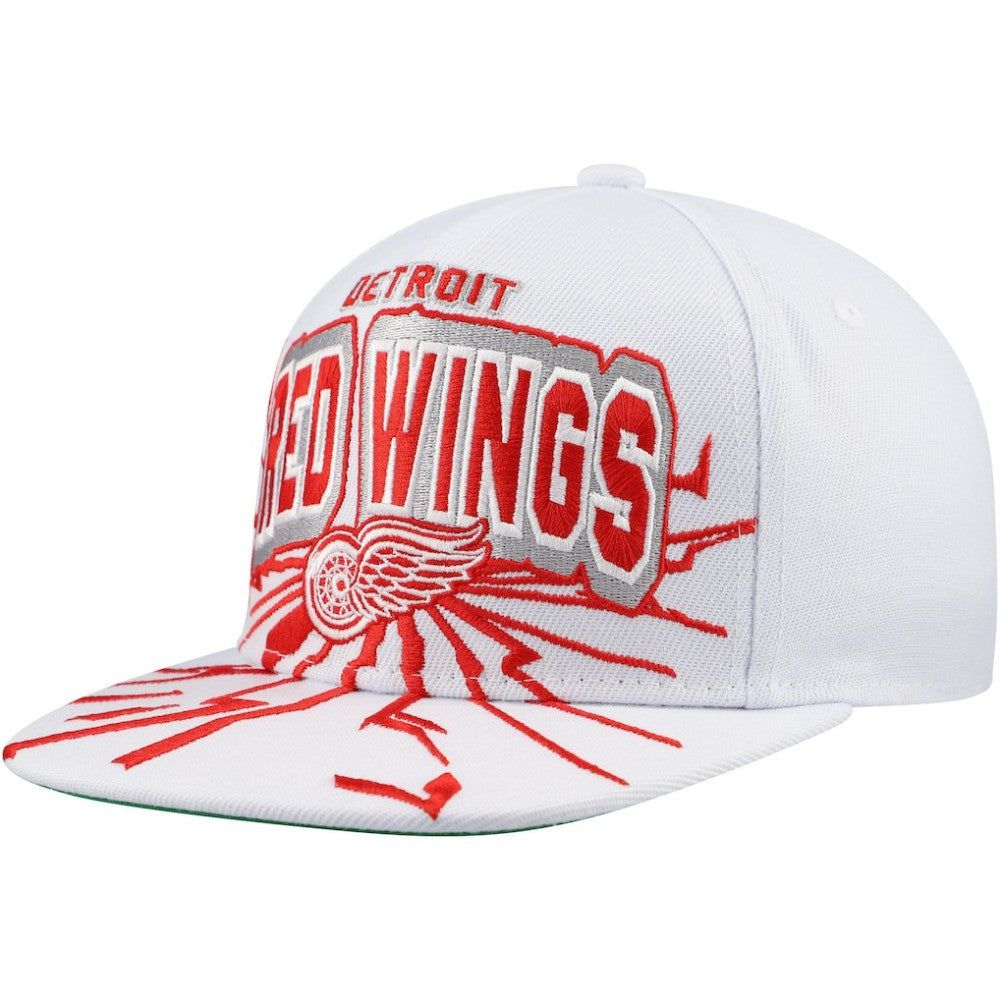 Detroit Red Wings Mitchell & Ness Youth After Shock Snapback Hat - White - NHL 201693031