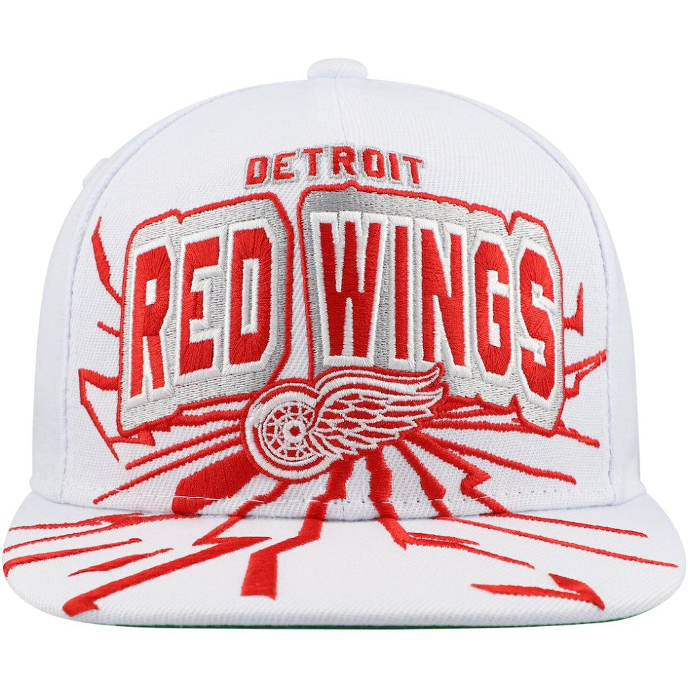 Detroit Red Wings Mitchell & Ness Youth After Shock Snapback Hat - White - NHL 201693031