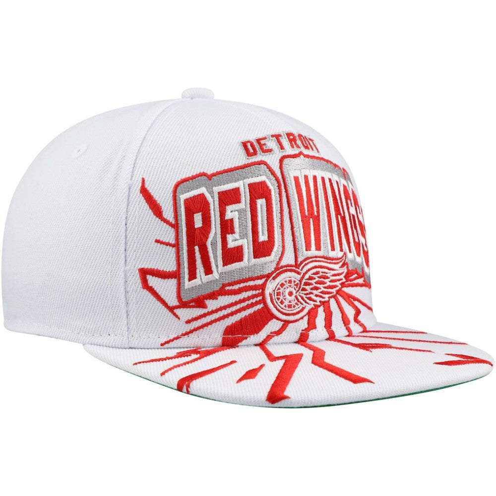 Detroit Red Wings Mitchell & Ness Youth After Shock Snapback Hat - White - NHL 201693031