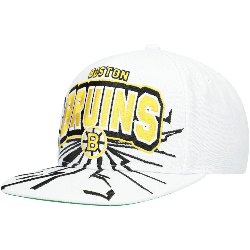Boston Bruins Mitchell & Ness Youth After Shock Snapback Hat - White - NHL 201693039