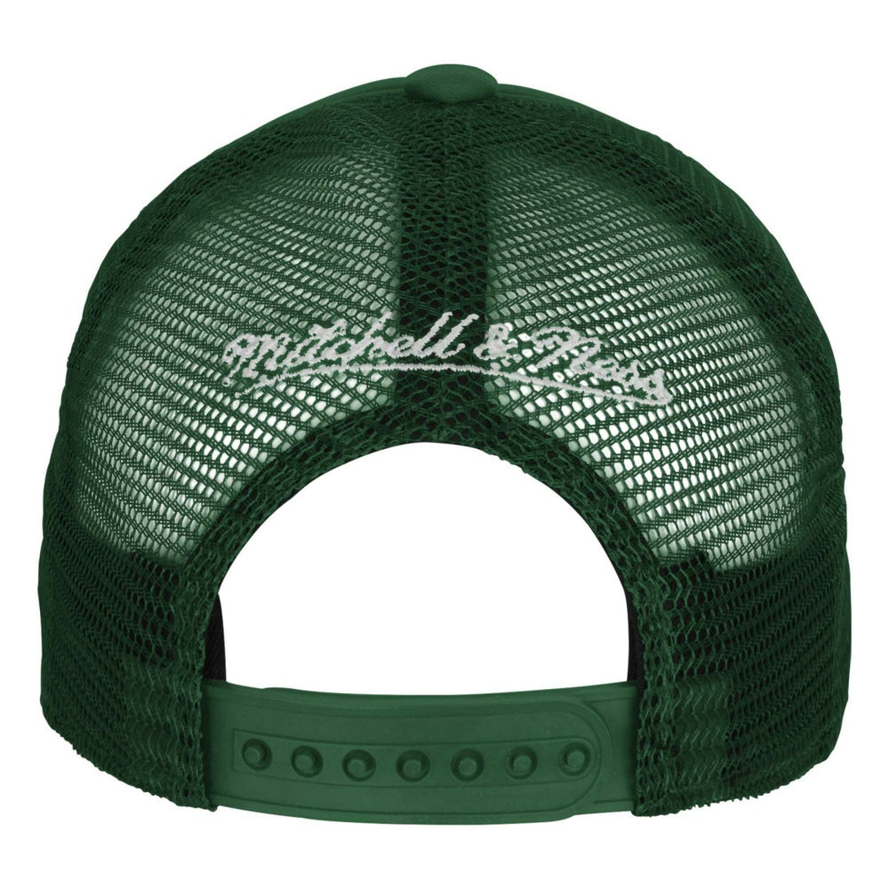 Milwaukee Bucks Youth Core Evergreen Trucker Adjustable Hat Hunter Green | Mitchell & Ness