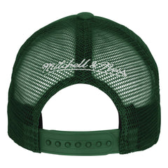 Milwaukee Bucks Youth Core Evergreen Trucker Adjustable Hat Hunter Green | Mitchell & Ness