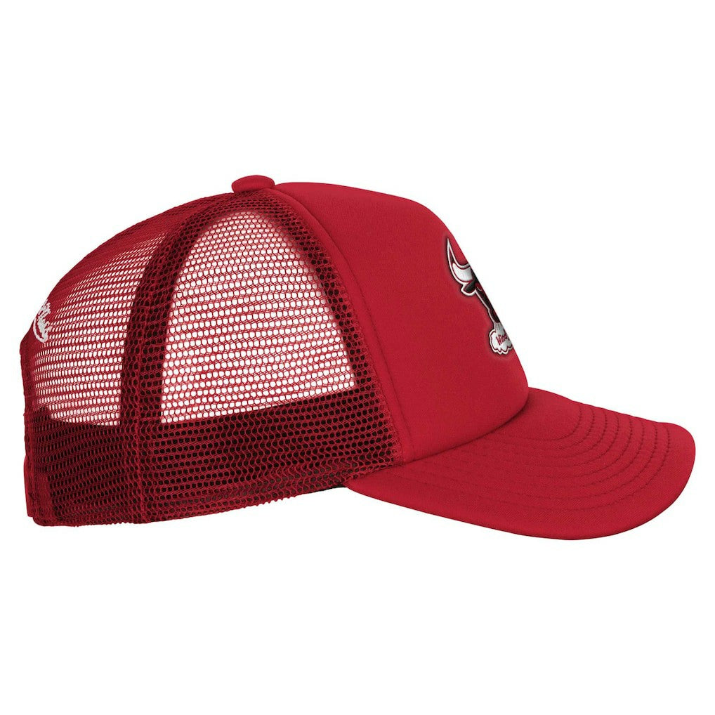 Chicago Bulls Youth Core Evergreen Trucker Adjustable Hat Red | Mitchell & Ness discount
