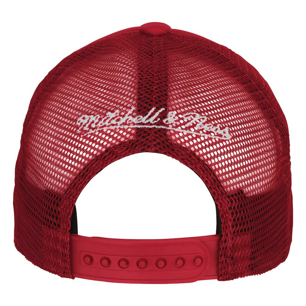 Chicago Bulls Youth Core Evergreen Trucker Adjustable Hat Red | Mitchell & Ness discount