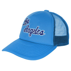 Los Angeles Lakers Youth Core Evergreen Trucker Adjustable Hat Light Blue | Mitchell & Ness online