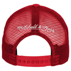 Philadelphia 76ers Youth Core Evergreen Trucker Adjustable Hat Red | Mitchell & Ness