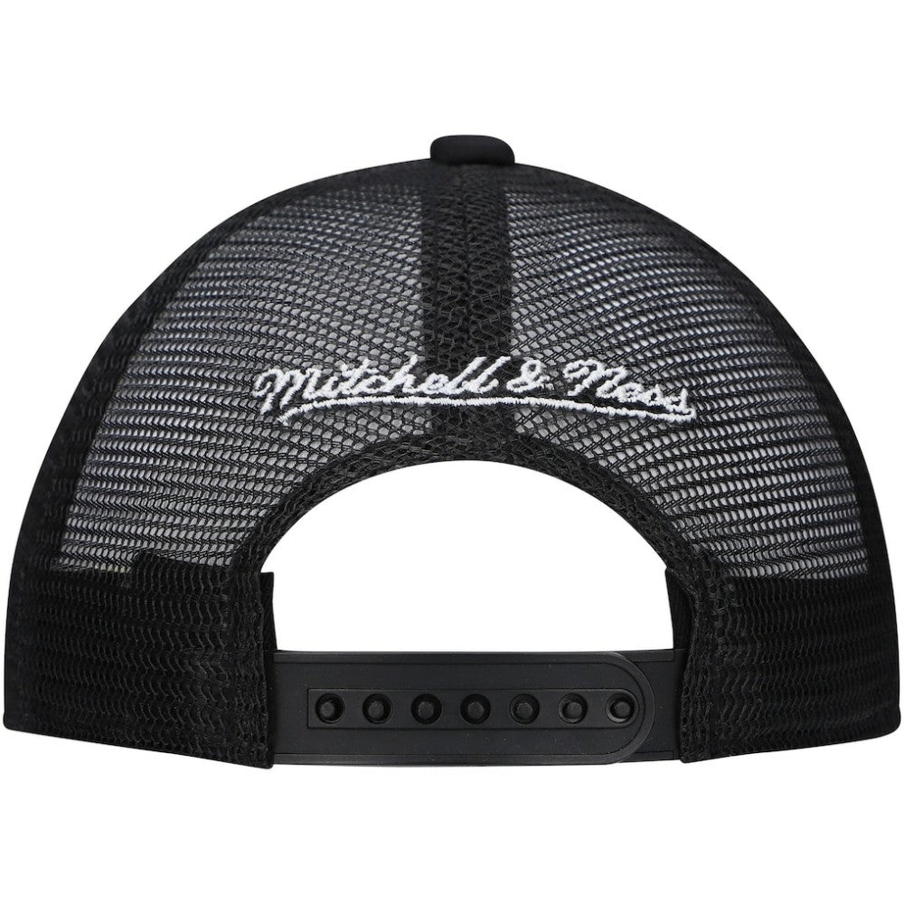 Chicago Blackhawks Mitchell & Ness Youth Core Trucker Adjustable Hat - Black - NHL 201693057