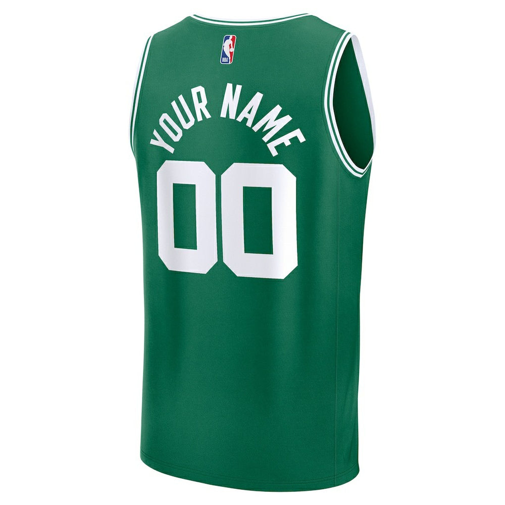 Boston Celtics Youth Fast Break Custom Replica Jersey Kelly Green Icon Edition | Fanatics discount