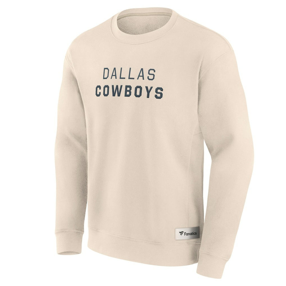 Fanatics Dallas Cowboys Elements Future Ground Lettering Pullover Sweatshirt Cream