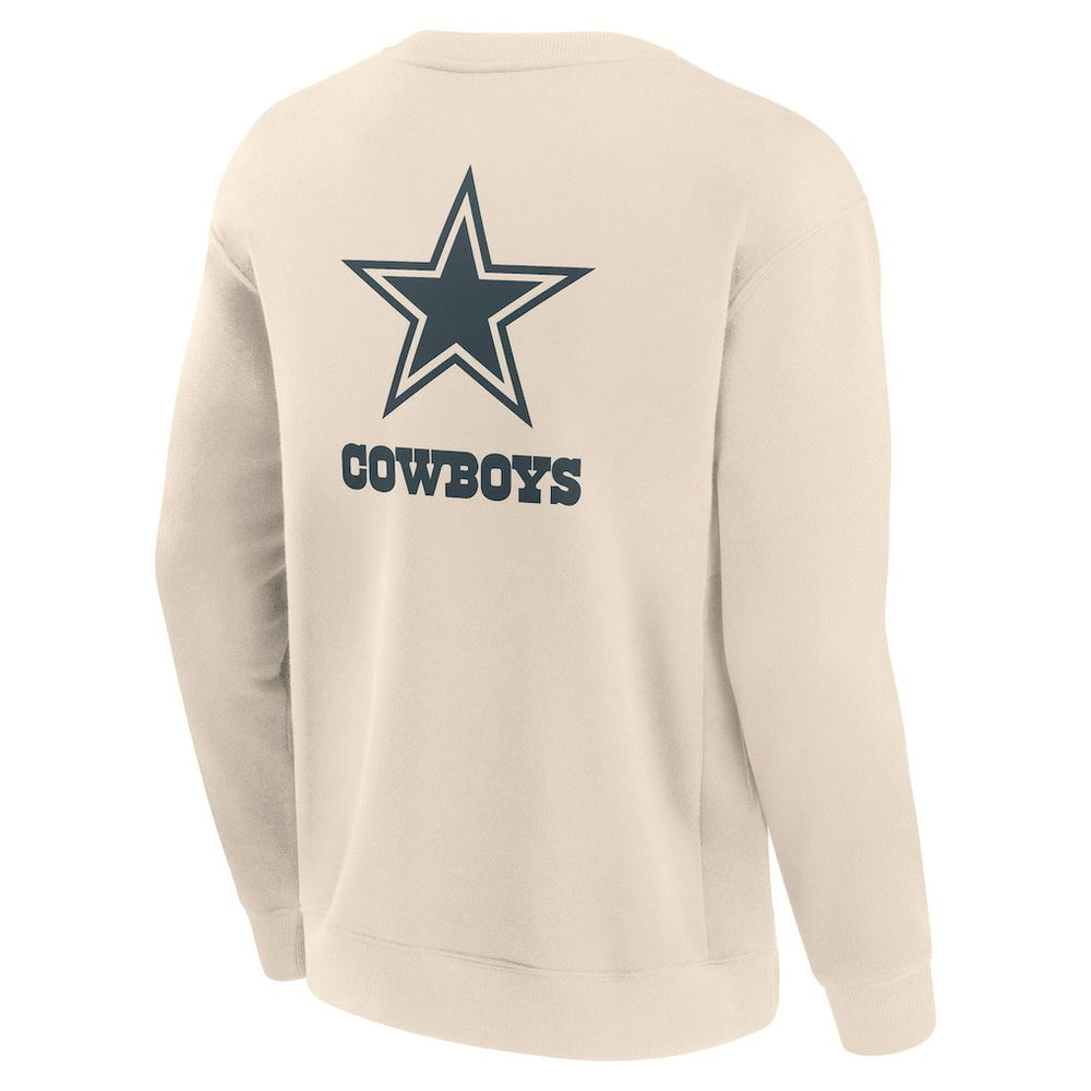 Fanatics Dallas Cowboys Elements Future Ground Lettering Pullover Sweatshirt Cream