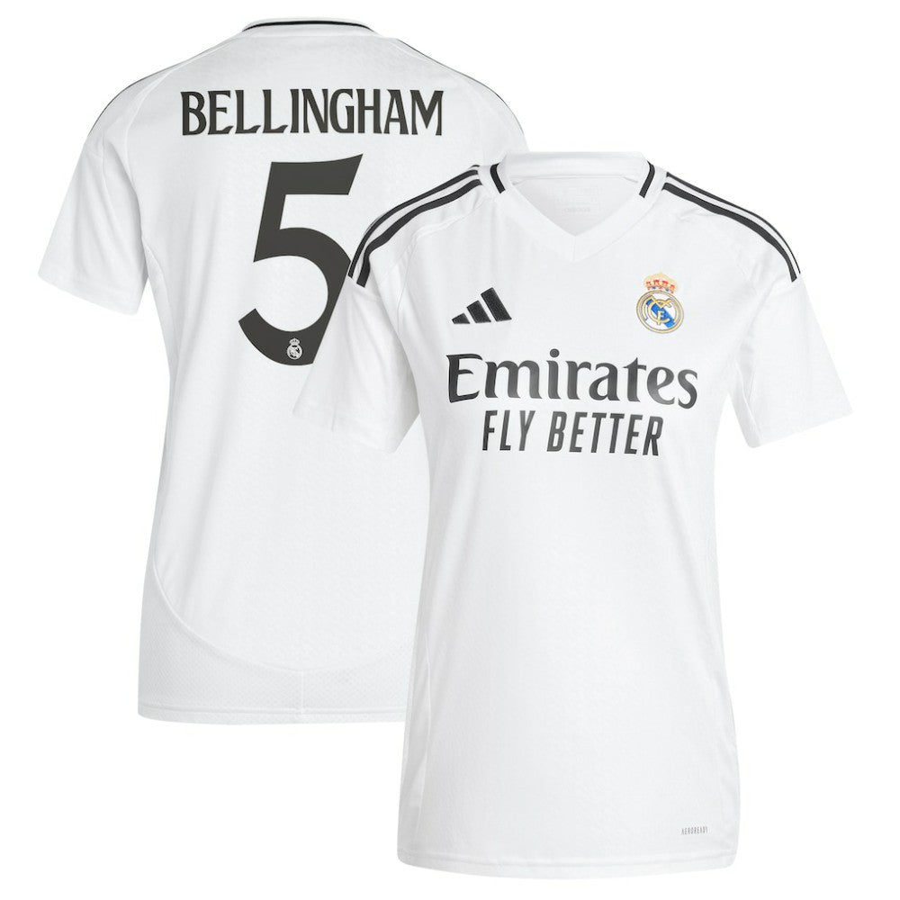 Jude Bellingham Real Madrid Women's 2024/25 Home Replica Player Jersey White - Adidas sale