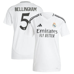 Jude Bellingham Real Madrid Women's 2024/25 Home Replica Player Jersey White - Adidas sale