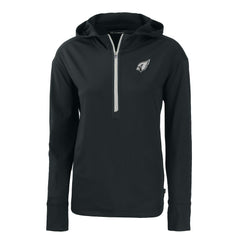 Arizona Cardinals Cutter & Buck Women's Daybreak Eco Recycled Half-Zip Hoodie Black