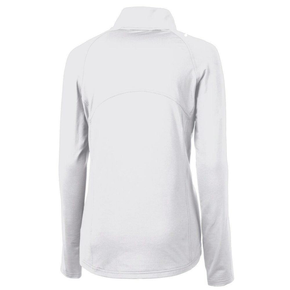 Minnesota Vikings Cutter & Buck Women's Adapt Eco Knit Stretch Recycled Half-Zip Pullover Top White
