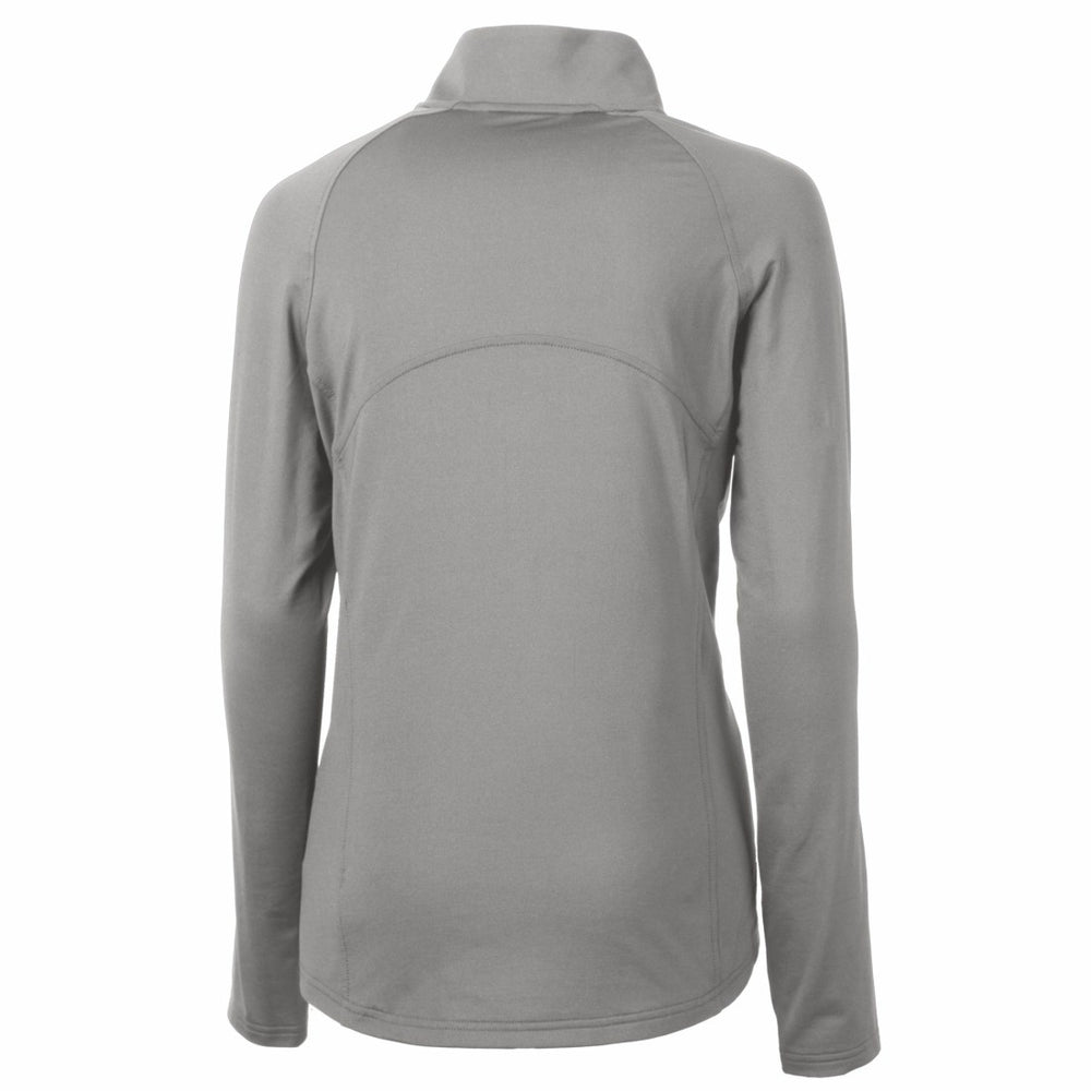 Detroit Lions Cutter & Buck Women's Adapt Eco Knit Stretch Recycled Half-Zip Pullover Top Gray