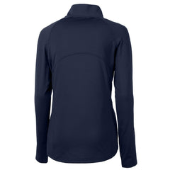 Chicago Bears Cutter & Buck Women's Adapt Eco Knit Stretch Recycled Half-Zip Pullover Top Navy