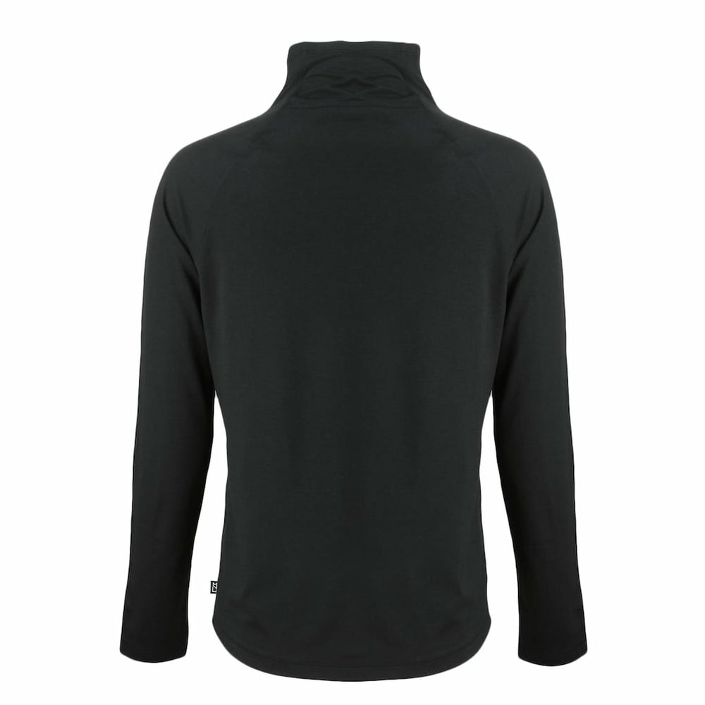 Miami Dolphins Cutter & Buck Women's Coastline Epic Comfort Eco Recycled Funnel Neck Pullover Sweatshirt Black
