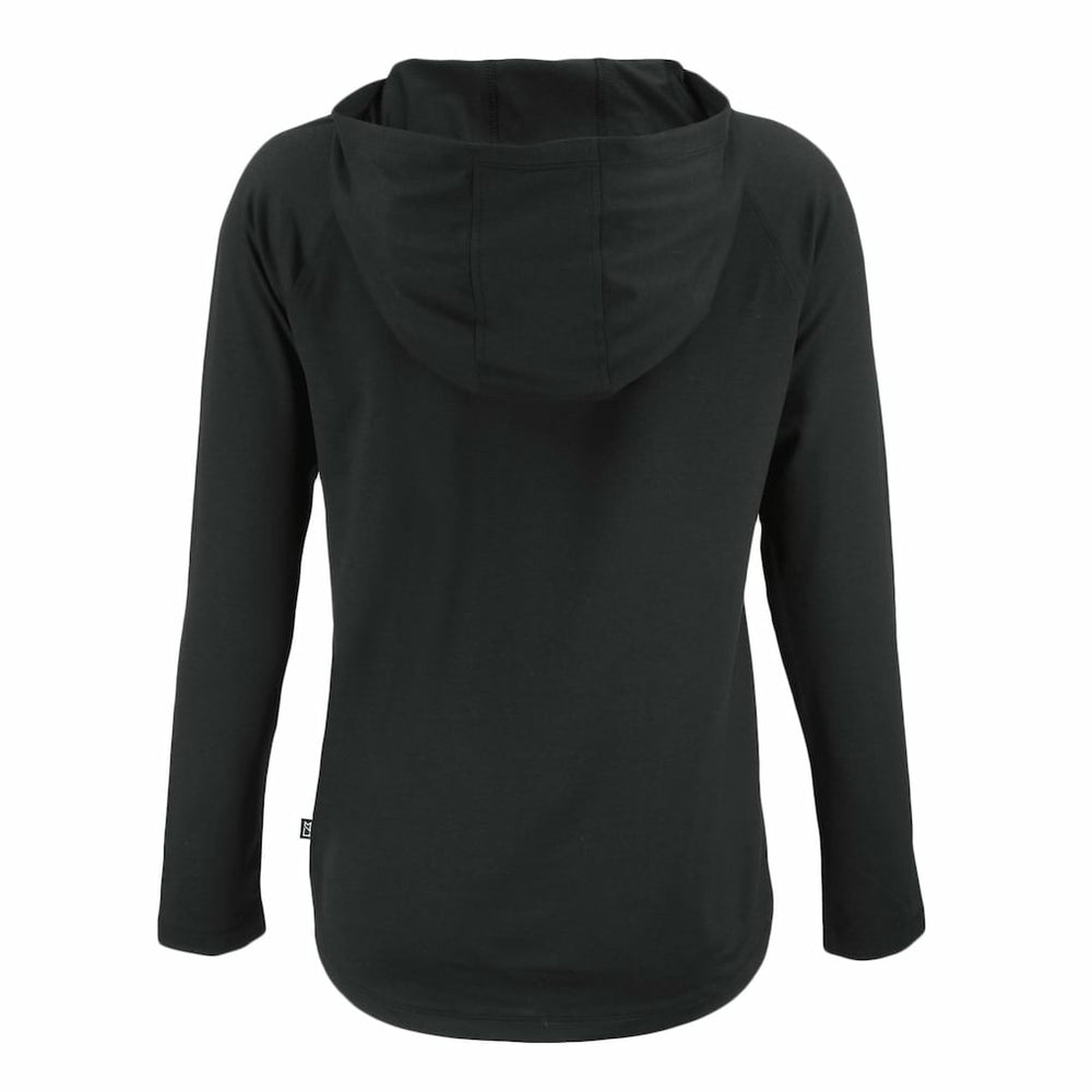 Buffalo Bills Cutter & Buck Women's Coastline Epic Comfort Eco Recycled Long Sleeve Hoodie T-Shirt Black
