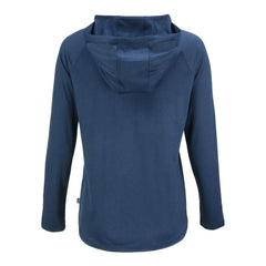 Chicago Bears Cutter & Buck Women's Coastline Epic Comfort Eco Recycled Long Sleeve Hoodie T-Shirt Navy