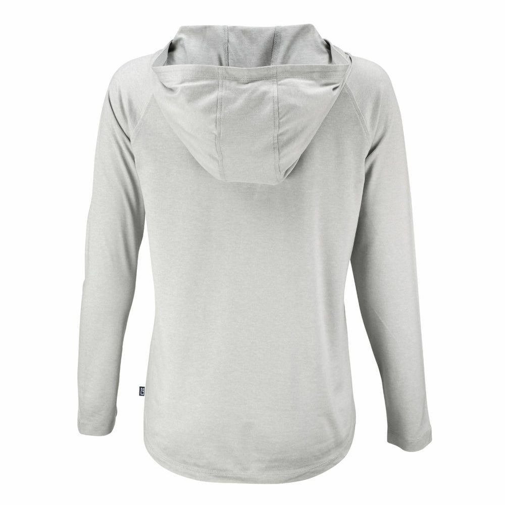 Detroit Lions Cutter & Buck Women's Coastline Epic Comfort Eco Recycled Long Sleeve Hoodie T-Shirt Gray