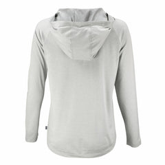 Detroit Lions Cutter & Buck Women's Coastline Epic Comfort Eco Recycled Long Sleeve Hoodie T-Shirt Gray