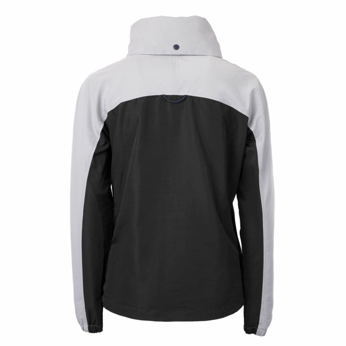 Detroit Lions Cutter & Buck Women's Charter Eco Recycled Half-Zip Hoodie Anorak Jacket Black/Gray