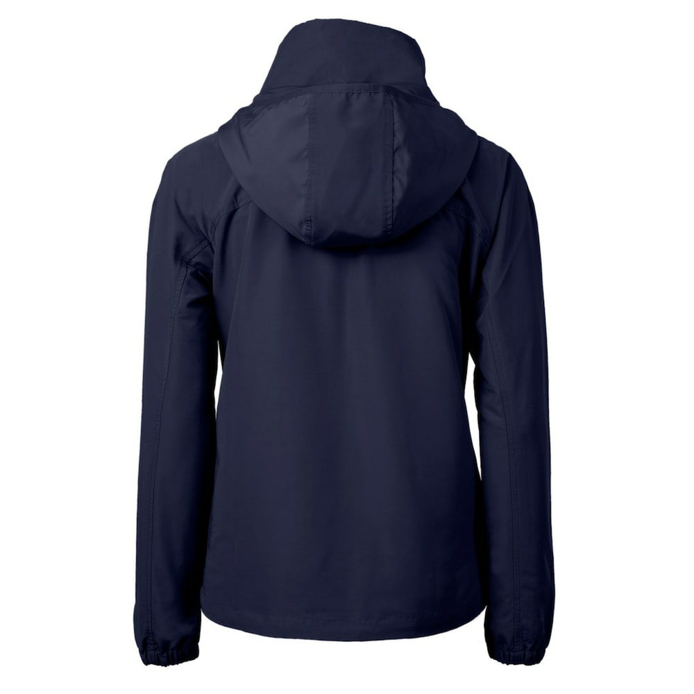 Chicago Bears Cutter & Buck Women's Charter Eco Recycled Half-Zip Hoodie Anorak Jacket Navy