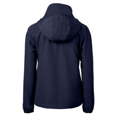 Chicago Bears Cutter & Buck Women's Charter Eco Recycled Half-Zip Hoodie Anorak Jacket Navy