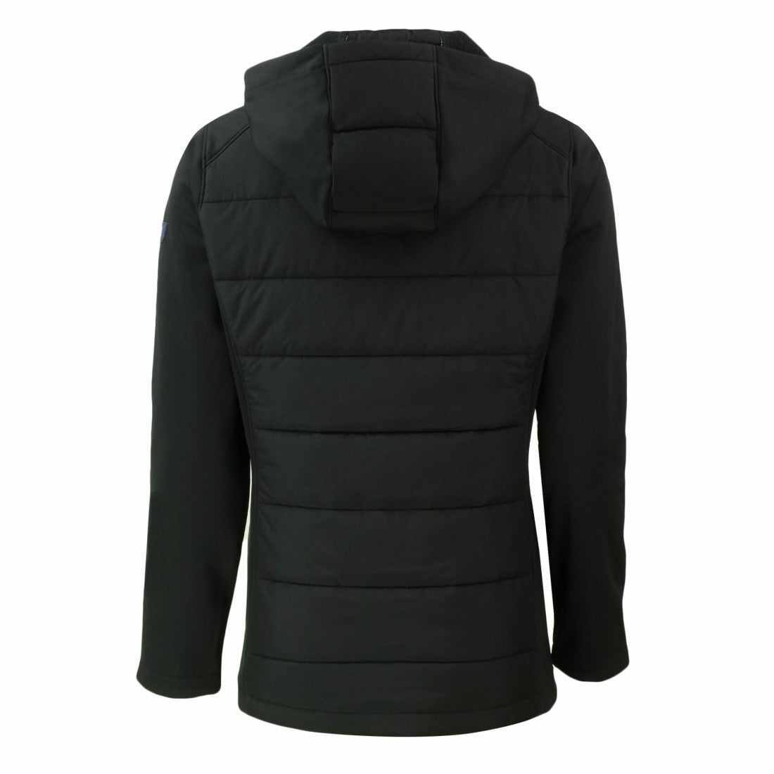 Detroit Lions Cutter & Buck Women's Evoke Hybrid Eco Softshell Recycled Full-Zip Hoodie Jacket Black