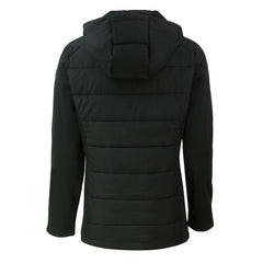 Miami Dolphins Cutter & Buck Women's Evoke Hybrid Eco Softshell Recycled Full-Zip Hoodie Jacket Black