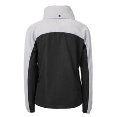 Pittsburgh Steelers Cutter & Buck Women's Charter Eco Recycled Half-Zip Hoodie Anorak Jacket Black/Gray